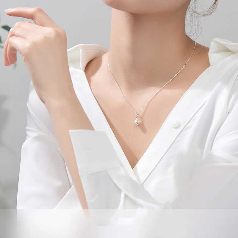 Magnolia Flower Pendant Necklace Sterling Silver 925 Floral Jewelry for Women Adjustable Length Z250910