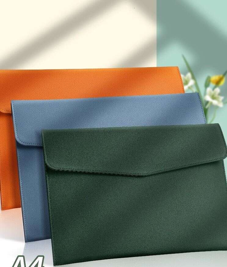 toteBag Shoulder bag ROSE NOIRE A4 Leather Handheld Document Folder File Bag Mulei Waterproof Data Business Briefcase