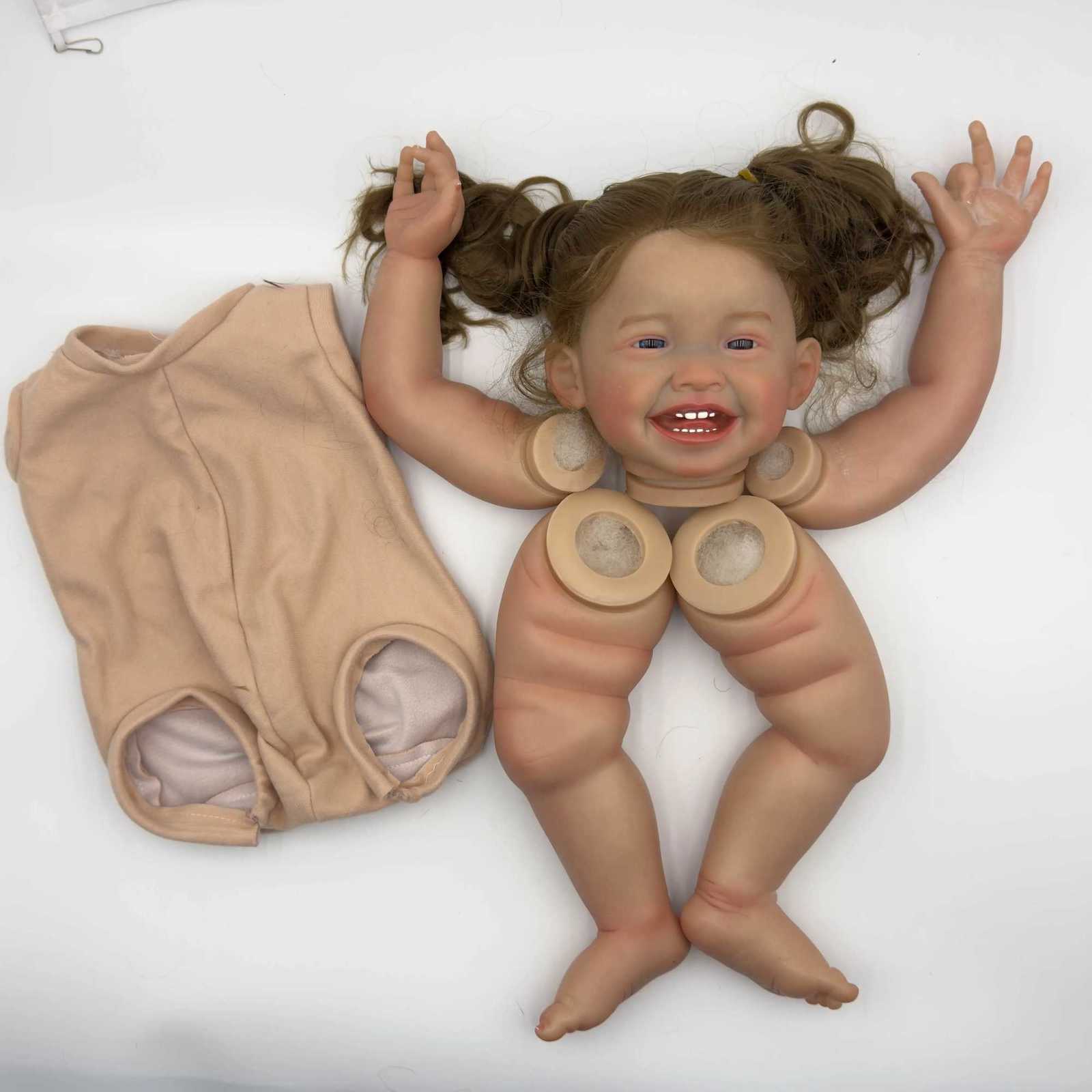 24-inch NPK Mila Lifelike Unfinished Reborn Doll kit Painted Doll kit Doll parts with Hand Root Hair W250728