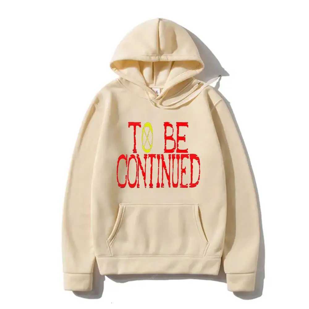 To Be Continued Hoodie Autumn Winter Mens One Piece Japanese Anime Sweatshirt Long Sleeve Zipper Woolen Sweater Brand W250408
