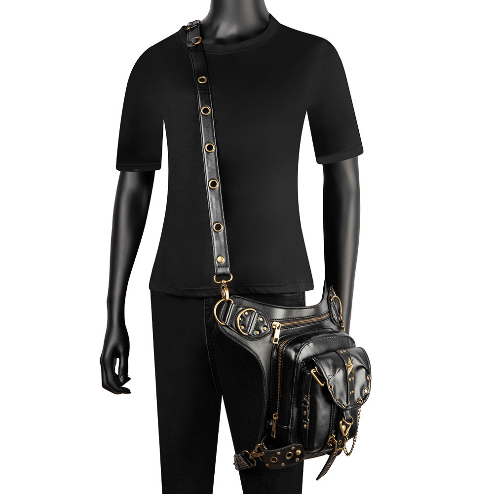 Waist Punk Shoulder Travel Fashion Small Solid Color Women's Crossbody Bag ddmymoon