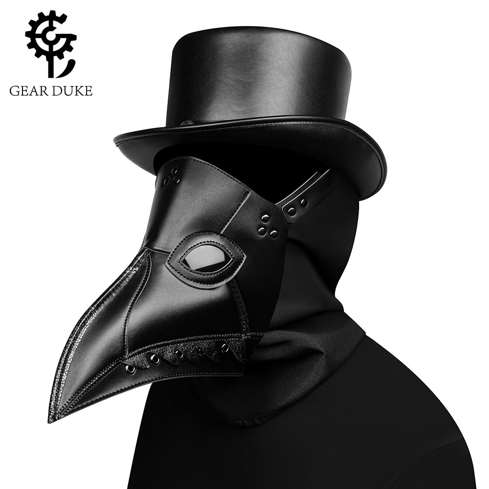 New Halloween Punk Plague Bird Beak Mask Easter Party Headgear for Women ddmymoon