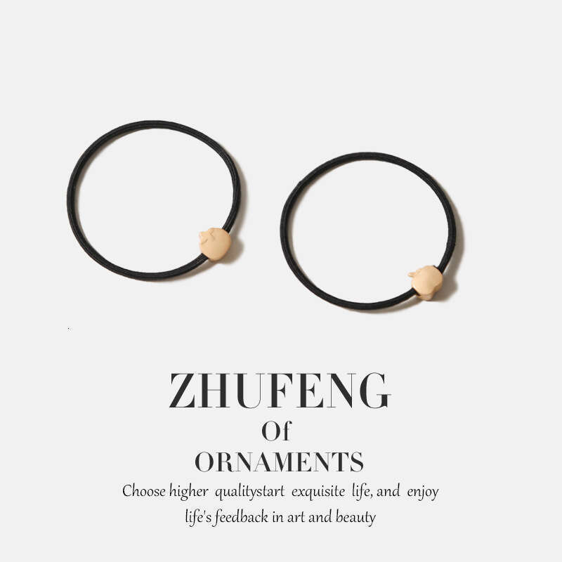 Cute Little Apple Tie Basic Girls Small Elastic Band Mori Girl Simple High Ponytail Versatile Hair Accessory