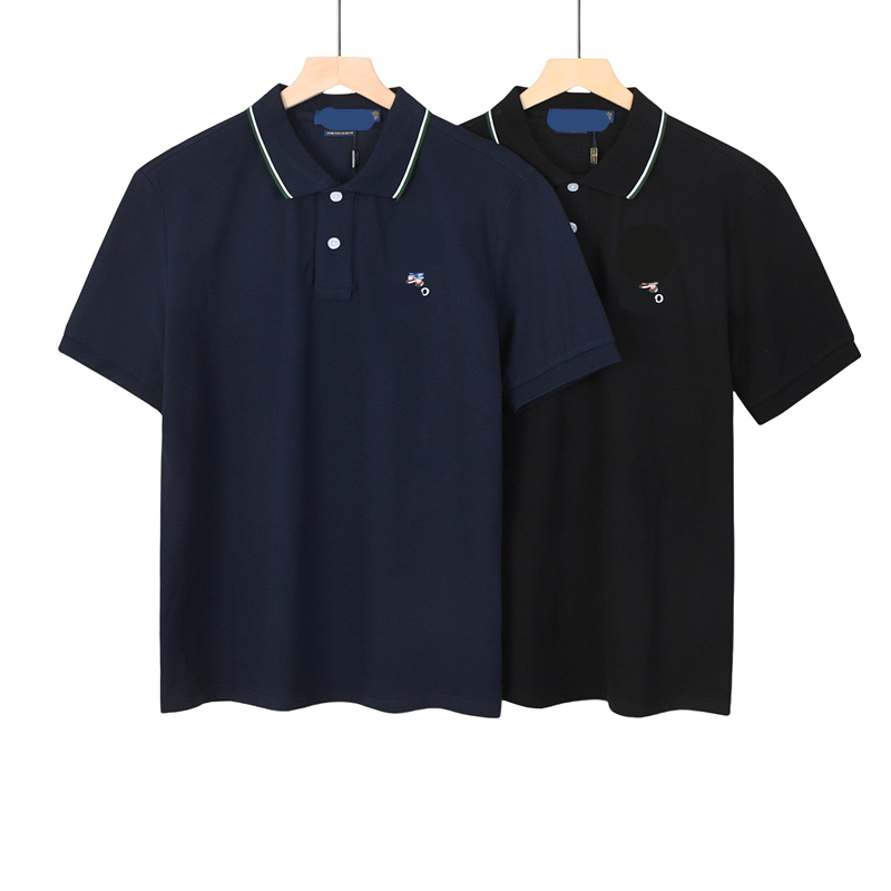 Designer T Shirt Shorts polo shirt collar Tops Fashion Leisure Loose Tide Tees High Quality Cottons Short Summer new European polo collar short sleeved teddy