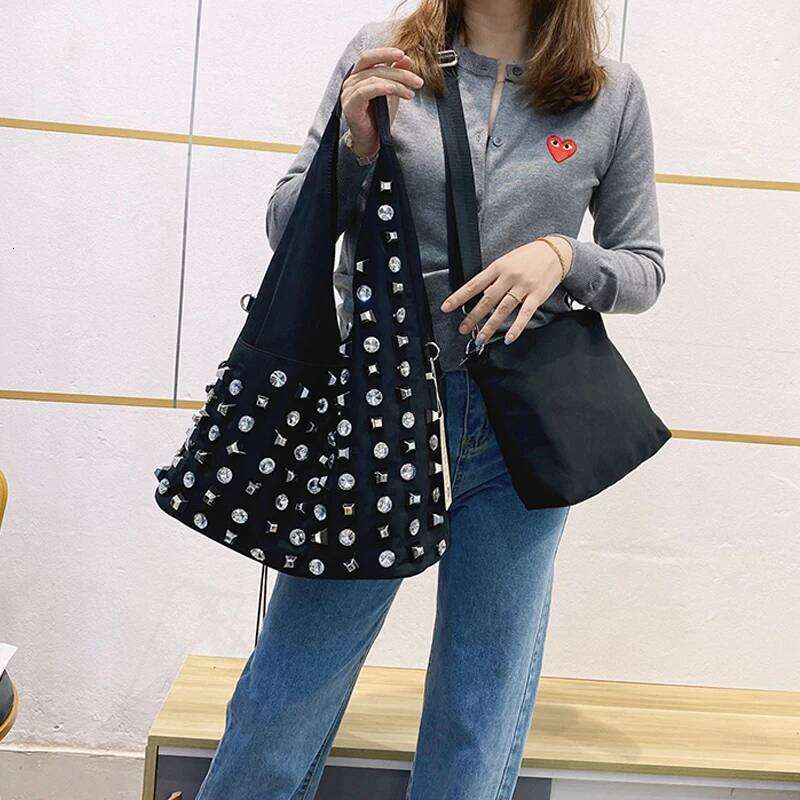 Trend Rhinestone Sequin Handbags For Women Ladies Large-Capacity Shiny Evening Party Bags Casual All-Match Fashion Shoulder Bag