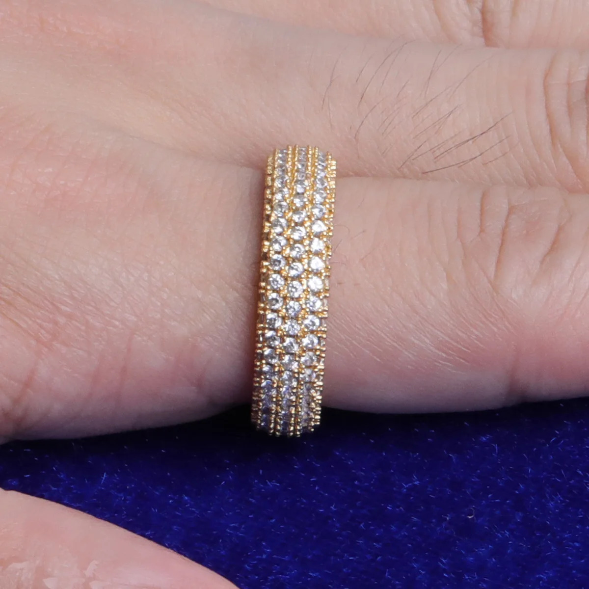 Bubble Letter Couples Ring for Men Trend White Gold Color Hip Hop Jewelry Iced Out Rapper 250723