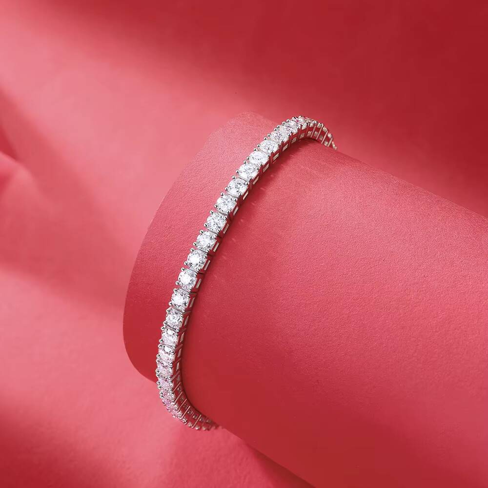 Zhanlong 12462 Full Pave Moissanite S925 Silver with 18K Gold Plated for Party Evening Wear Bracelet