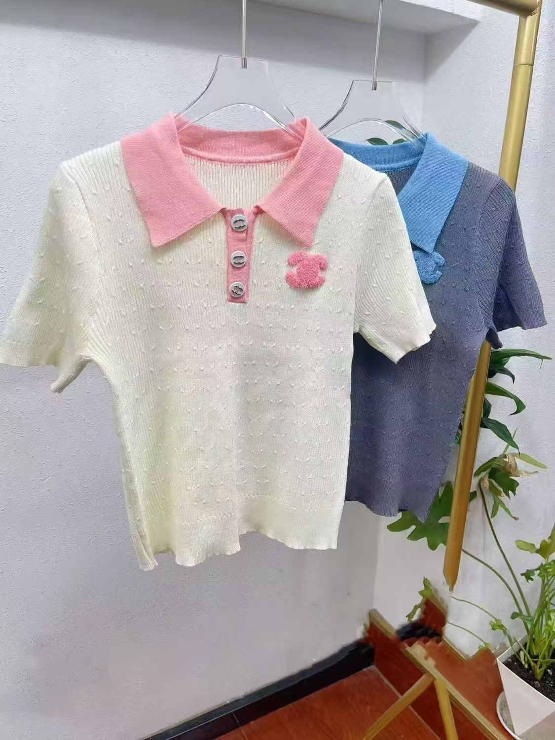 Women's Sweaters Autumn And Winter Loose Knit Sweater Pullover Round Neck Geometric Clash Jacquard Casual Jumper Small fragrance summer contrast new S--XXL