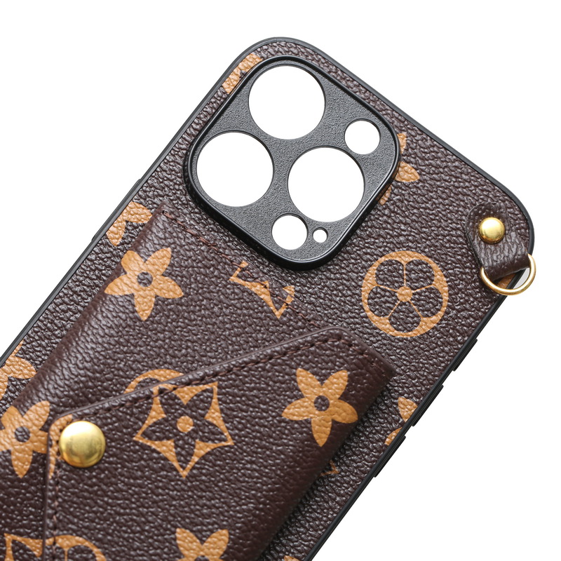 Elegant Patterned Leather Case Compatible with iPhone Models: A Protective Accessory That Looks Great Too!
