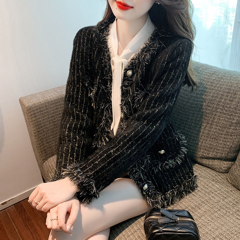 Designer Clothing French New Style Super Nice mink fleece coat for women 2025 autumn Comfortable and fashionable cardigan top trend free shipping