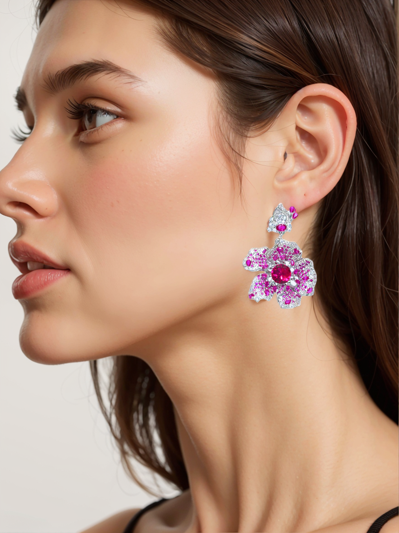 Lunaria jewelry 18K gold-plated earrings, 925 pure silver studs, hypoallergenic minimalist style earrings, elegant gifts for women