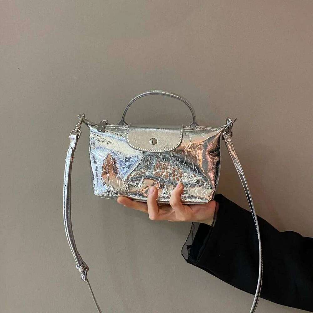 Summer Ladies Daily Party Shoulder Bag Crossbody Fashion Simple Pu Sier Small Handbag for Women Trendy Versatile Bags bolsas