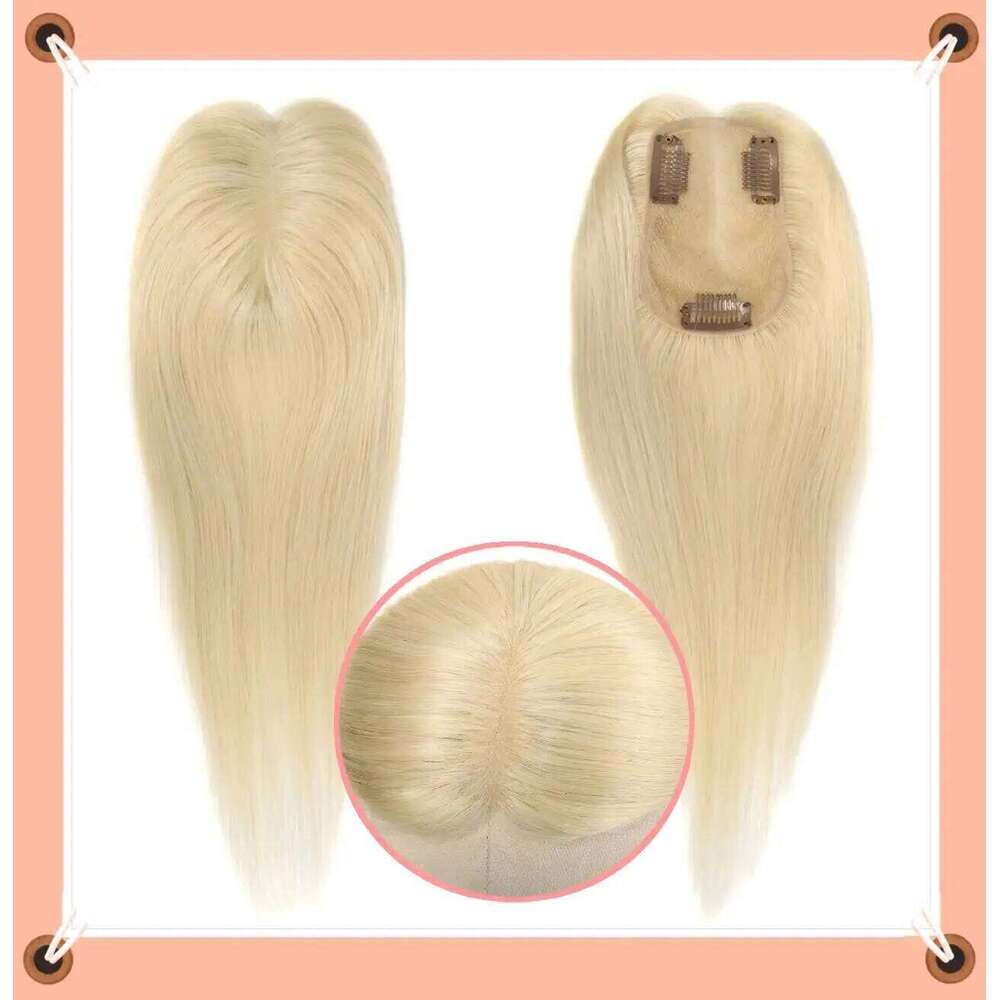 Swiss Lace Invisible Toppers Clip In Natural Hairpieces Fringe for Women Mild Loss Volume Hand-woven Human Hair