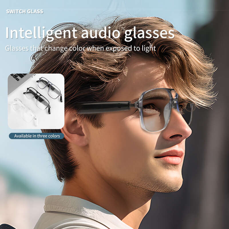 Intelligent designer sunglasses GS10 Bluetooth glasses with dual beam color changing lenses for listening to music making calls and UV protection