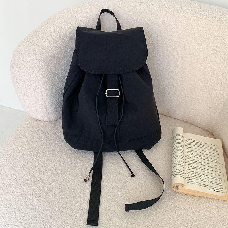 High-Quality Korean-Inspired Nylon Backpack - Durable & Spacious Design Ideal for Students
