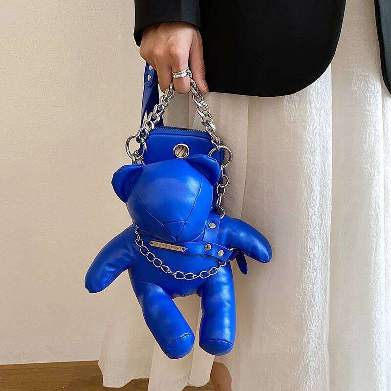 Brand Winter Mobile Phone Bags For Women Fashion Puppet Purse And Handbag Designer Shoulder Cute Crossbody Bag Chain Satchel