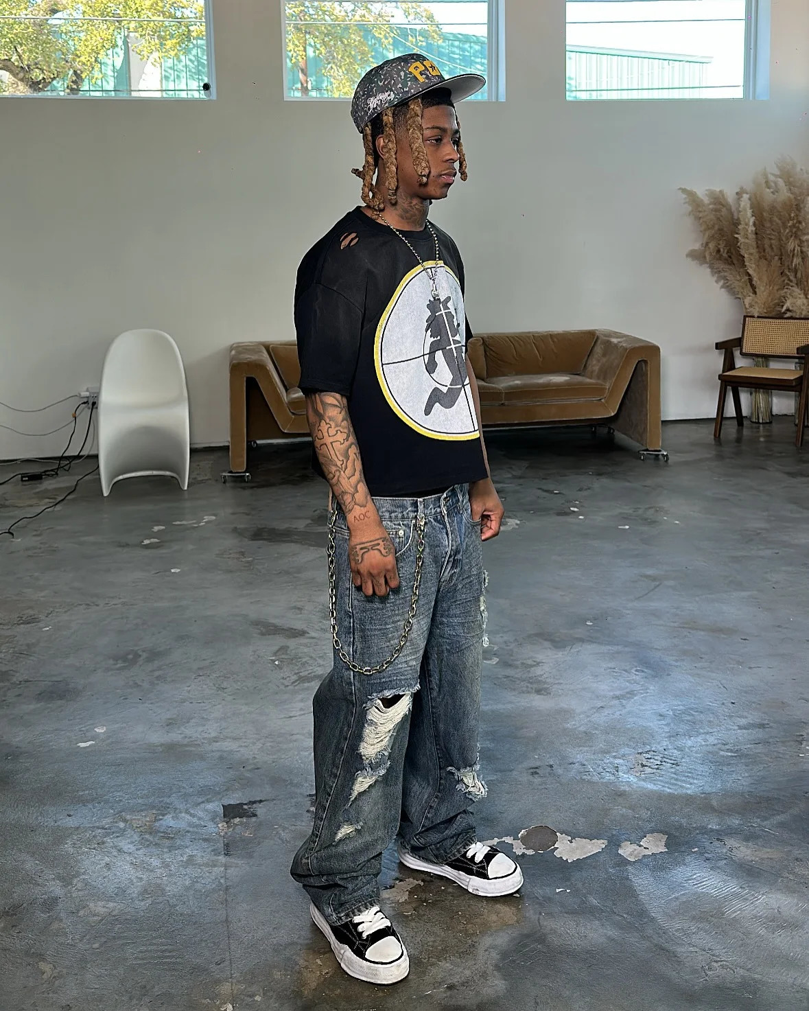 American Shoot Print graphic oversized t shirt gothic cotton shirts Couples street Harajuku y2k tops goth women clothes 250728