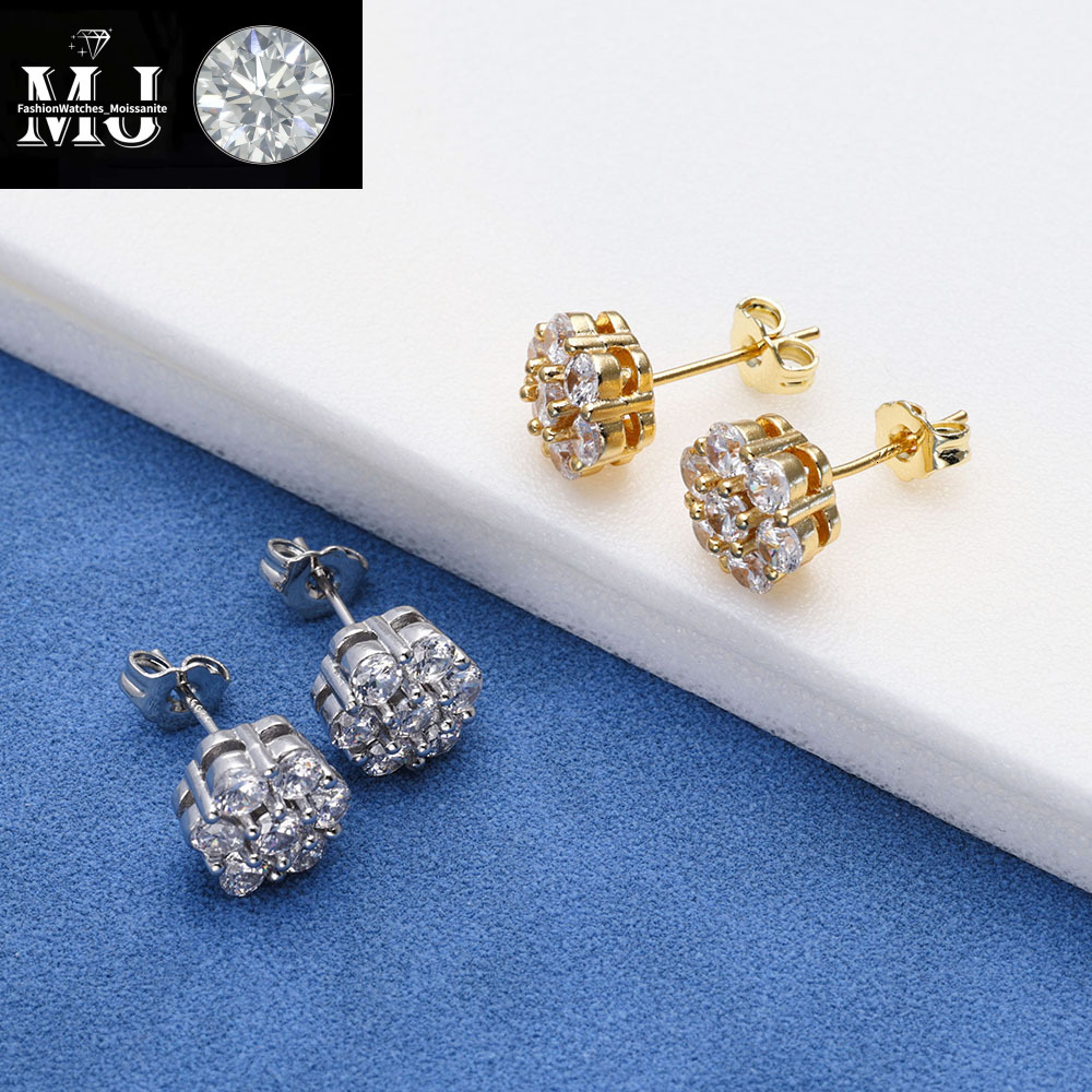 Design jewelry S Sier Moissanite wer personalized stud Custom premium earrings