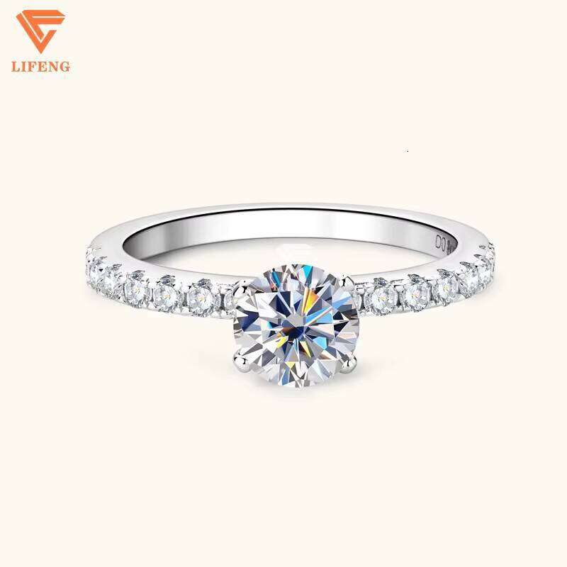Engagement for Women D VVS Ring Moissanite Sier Jewelry Wedding Rings