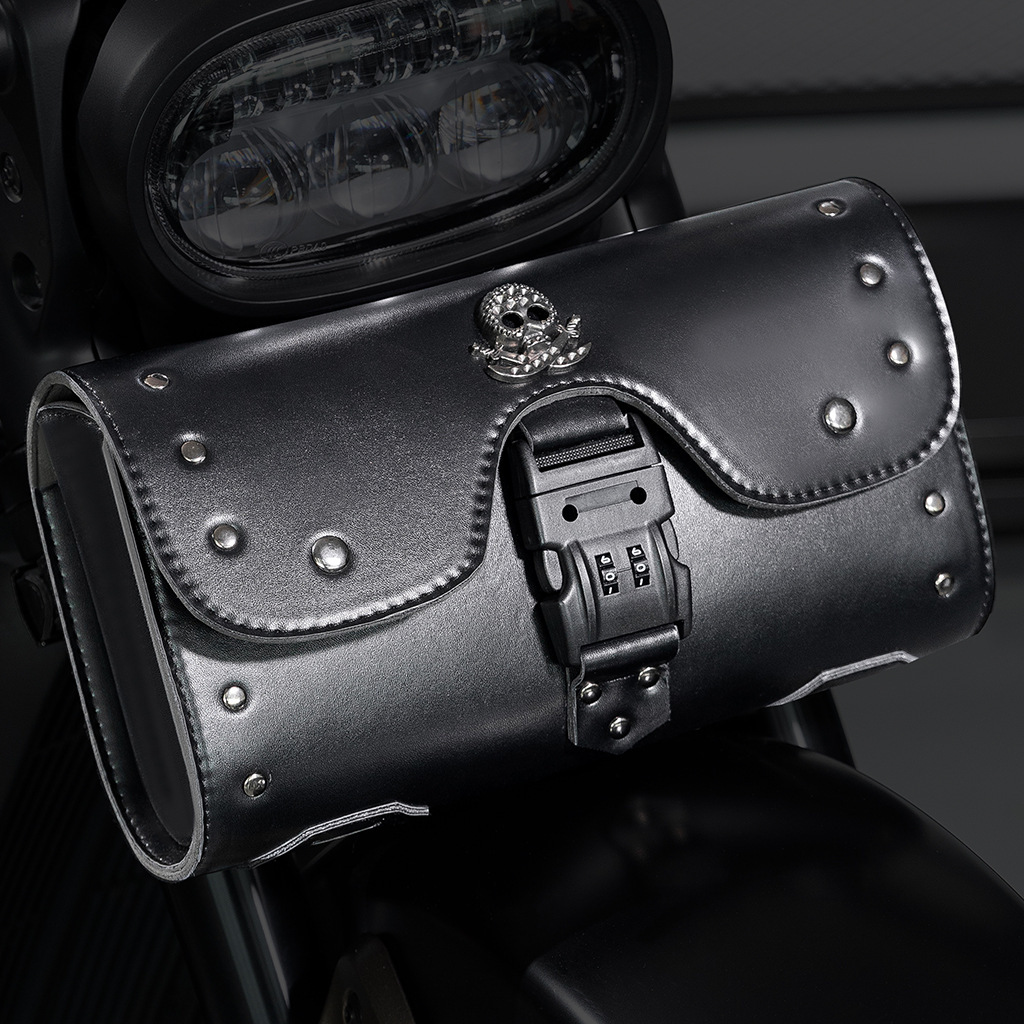 Punk Anti-Theft Password Motorcycle Bag Outdoor Riding Electric Bike Modification Pendant ddmymoon
