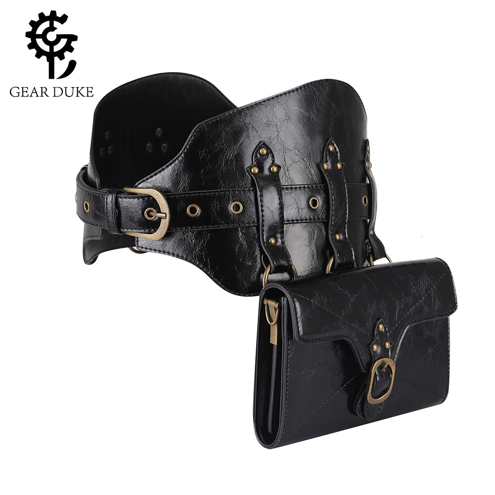 New Guangzhou for Women Steampunk PU Leather Women's Outdoor Phone Accessory Waist Bag ddmymoon