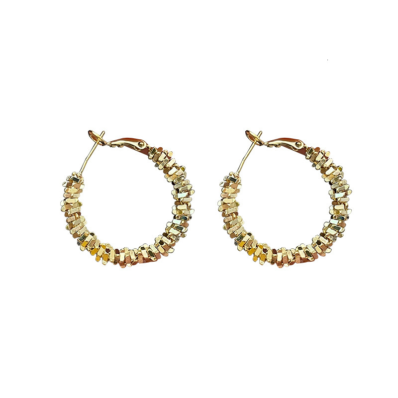 Sparkling Dia Fragment Sier Needle C-shaped French Niche Design Sense Minimalist Style Stud Earrings Elegant Ear Jewelry