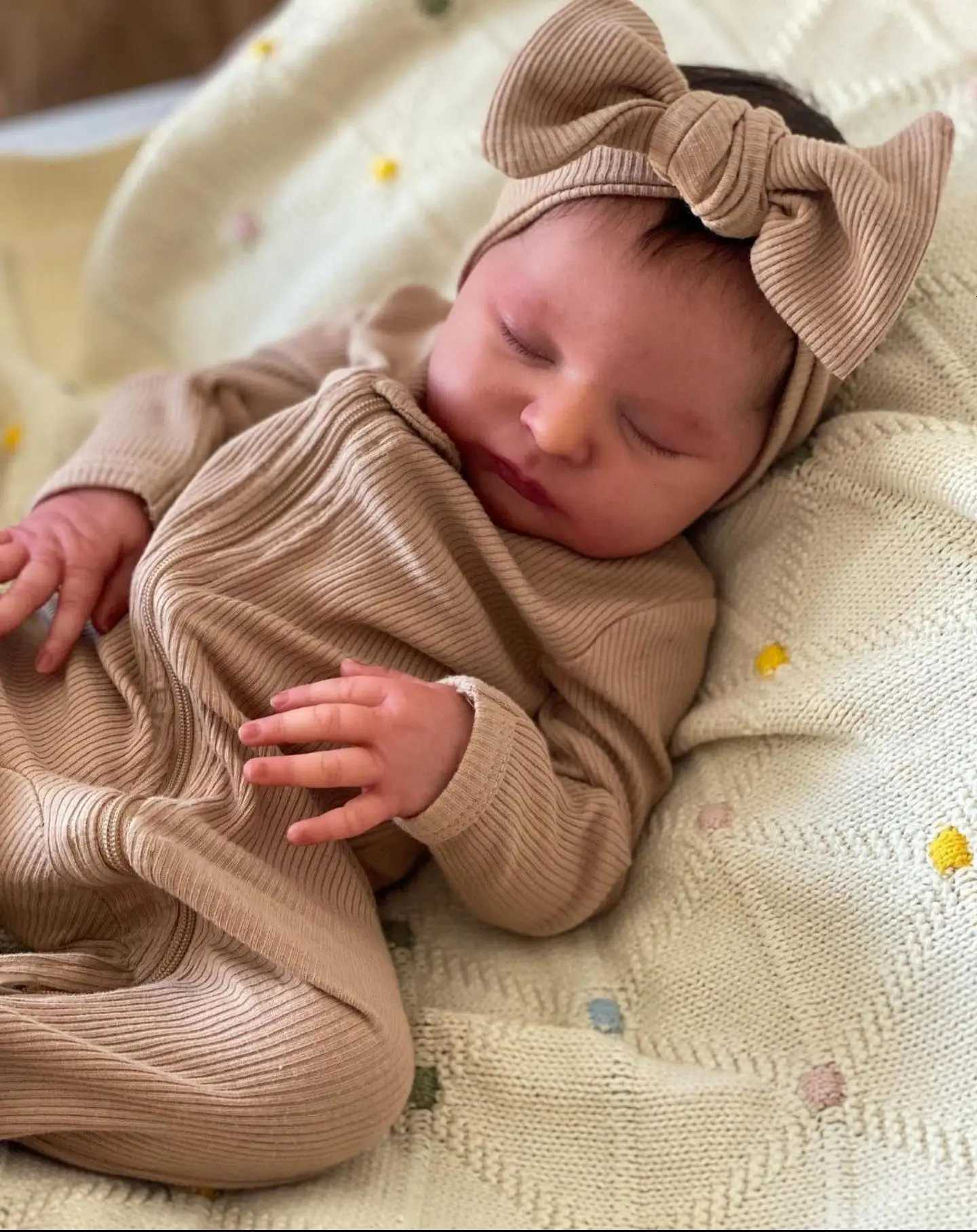 3D-Painting Skin with Visible Veins 50CM Soft Silicone Asleep Laura Silicone Reborn Baby Doll Toy Girl 20Inch Looks Real W250728