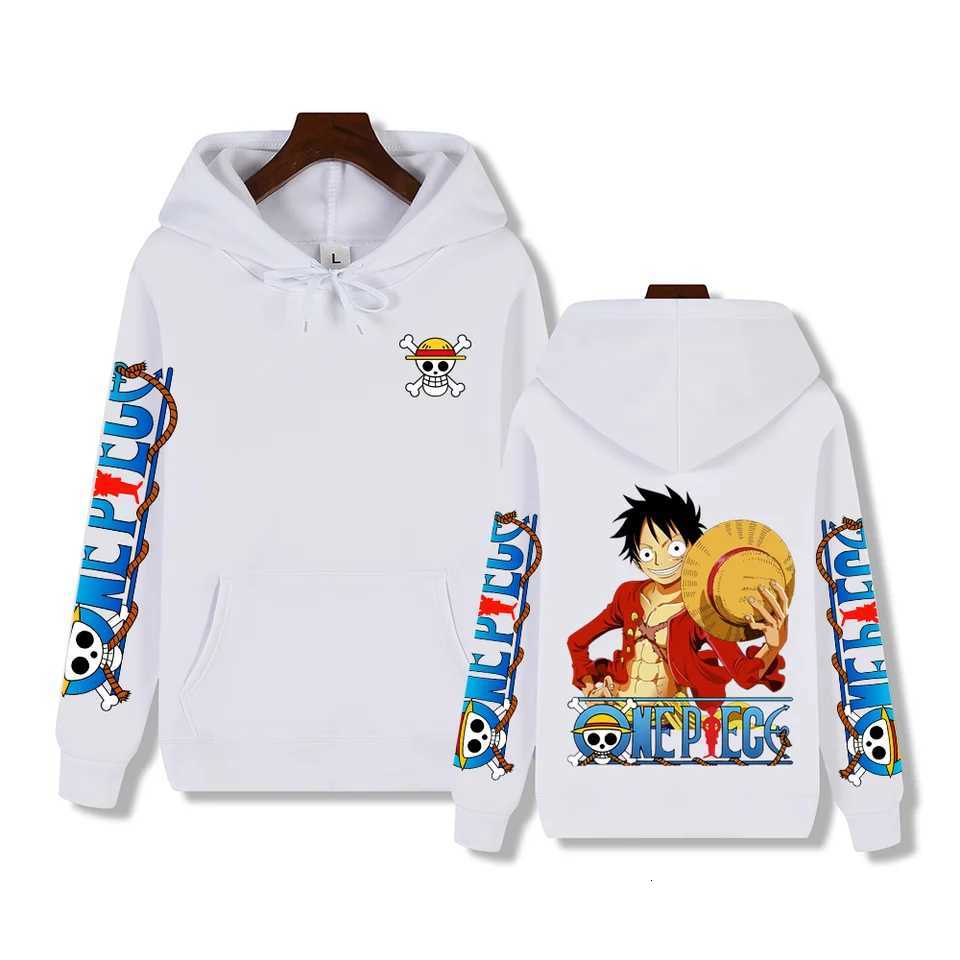 One piece sport Luffy printed autumn and winter comfortable thick mens high-quality casual warm street hoodie W250408