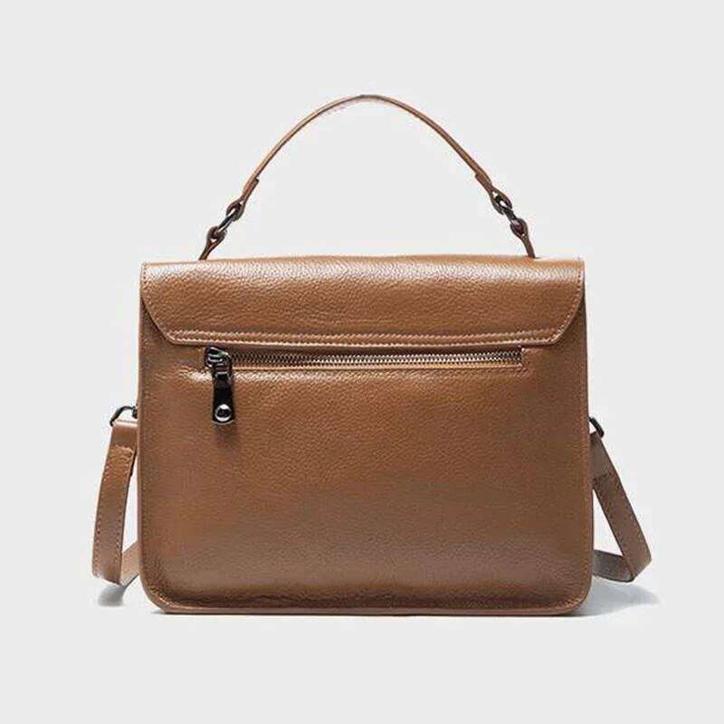 2026 New Soft Natural Cowskin Messenger Vintage 100% Real Leather Women Handbag High Quality Female Shoulder Bag Blue