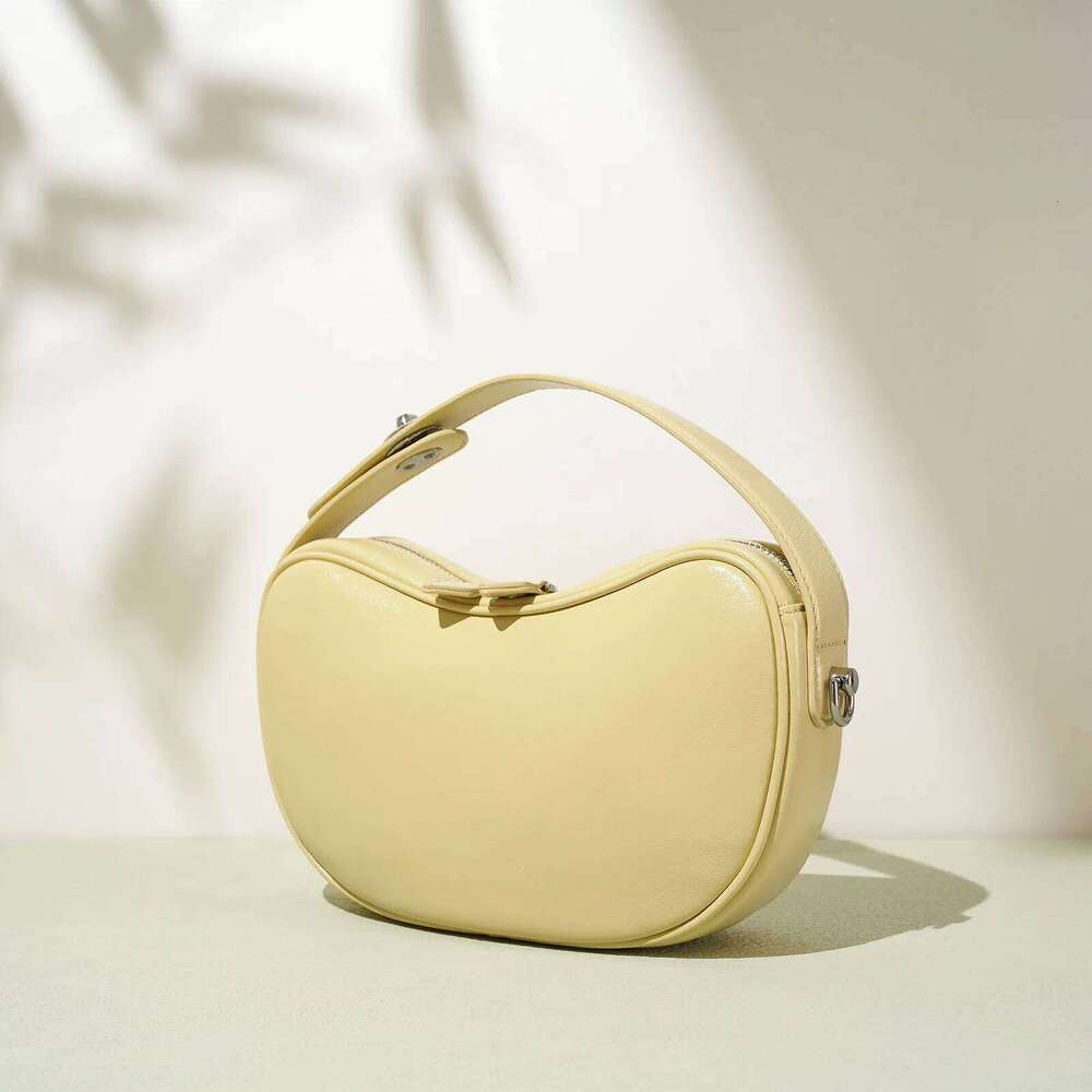 Sheepskin Mother 2025 New Niche Design Genuine Leather High Quality Pea Handbag Fashion Women One-Shoulder Crossbody Bag