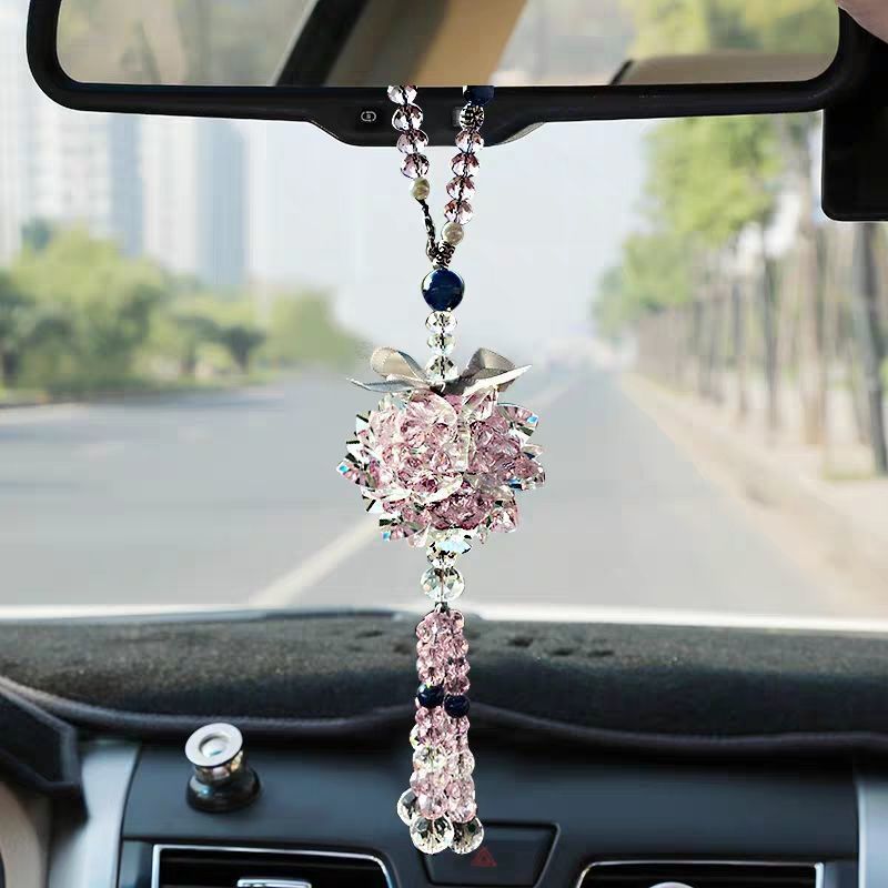 Car Hanging Decoration Goddess Style Car Accessories Interior Crystal Pendant 250728