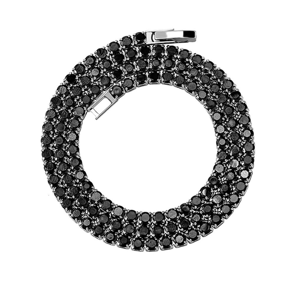 TOPGRILLZ Classic Micro Tennis Necklace 2.5-5mm Iced Out CZ Tennis Chain with Fold Over Clasp Hip Hop Jewelry For Party Gift 250722