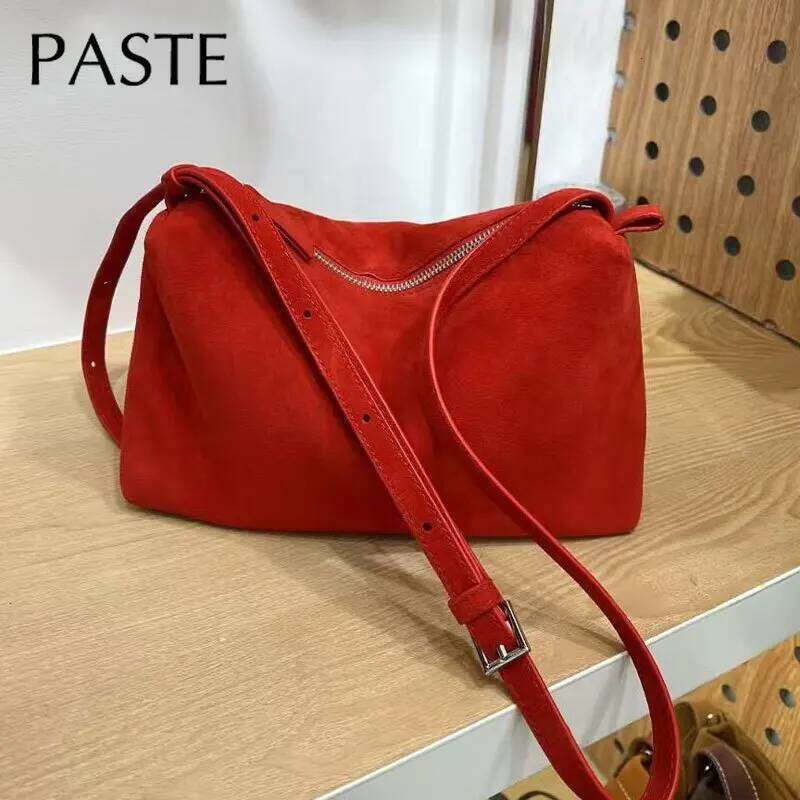 2026 Winter Early Products Green Yellow Color Real Suede Leather Women Shoulder Simple Leisure Female Crossbody Bag