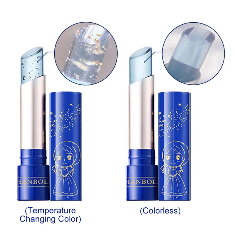 Lip Balm Color Changing Gold Foil Lip Gloss Natural Long Lasting Lip Stick Lip Glaze Lip Makeup Lip Care 250726