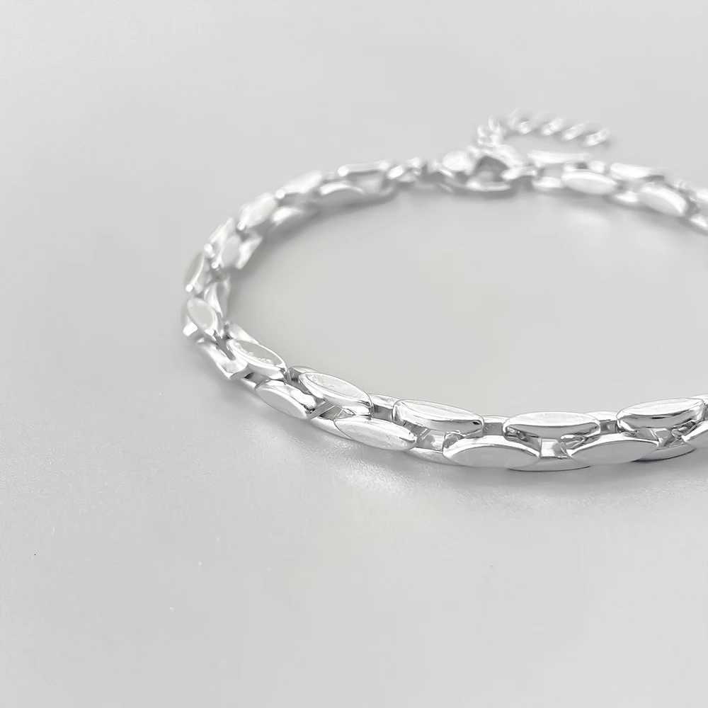 ELANDIS 5mm Stainless Steel Square Chain Bracelet Men Punk Rock Boy Chunky Metal Jewelry Wristband Hand Chain W250728