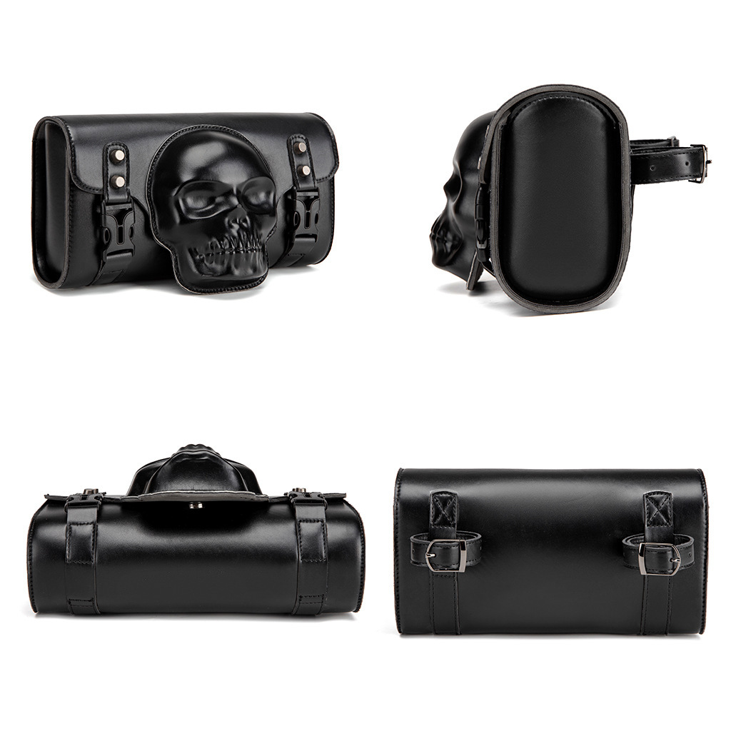 Punk Harley Modification Personality Motorcycle Skull Front Storage Hanging Bag ddmymoon