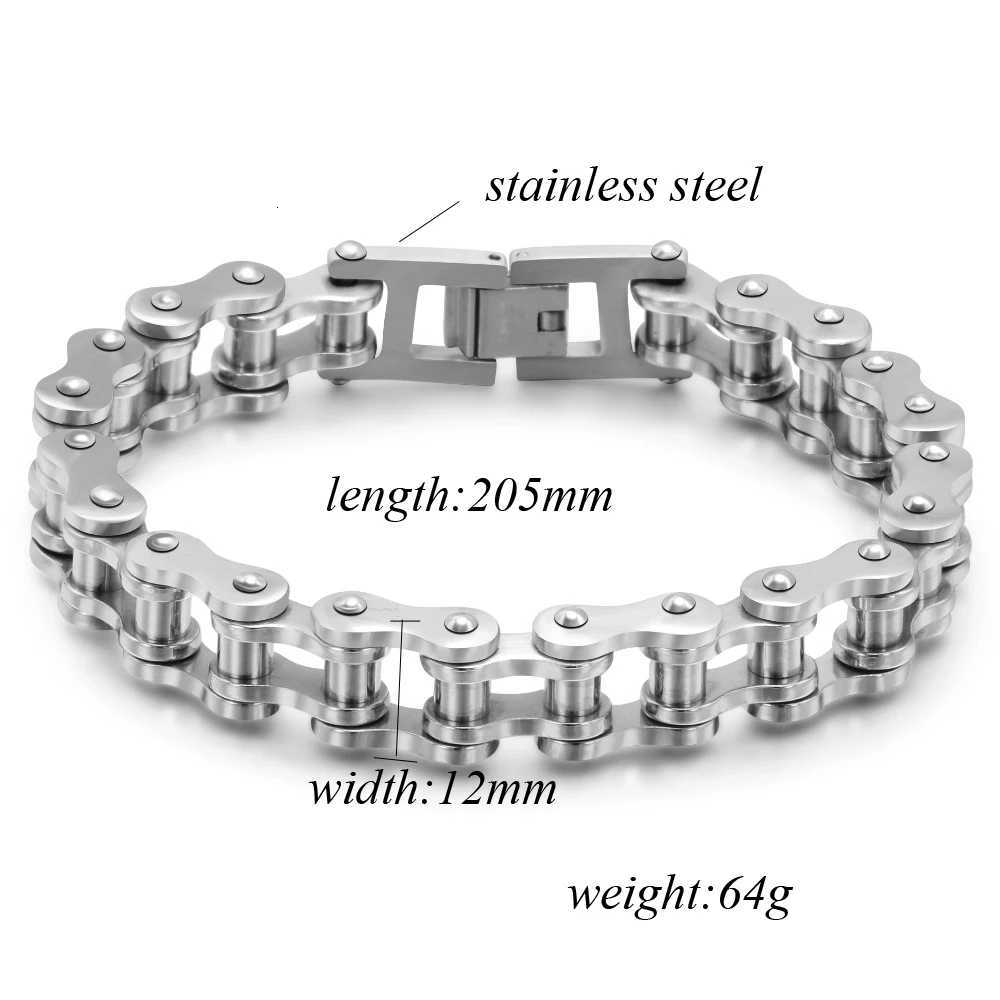 316L Stainless Steel Punk Rock Biker Bracelet for Men Fashion Jewelry Bike Bicycle Chain Jewellery Mens Stainless Steel Bracelet W250728