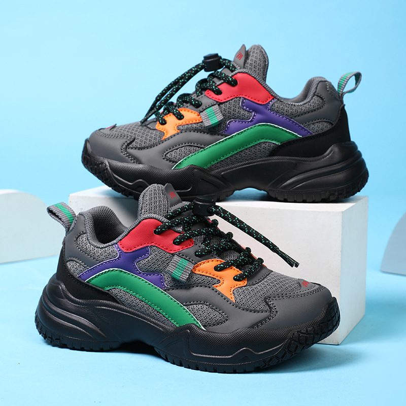 Lightweight Soft Breathable Boys and Girls Closed-Toe Sports Anti-Smash Anti-Puncture Autumn Four Seasons Safety Protective Kids Dad Shoes