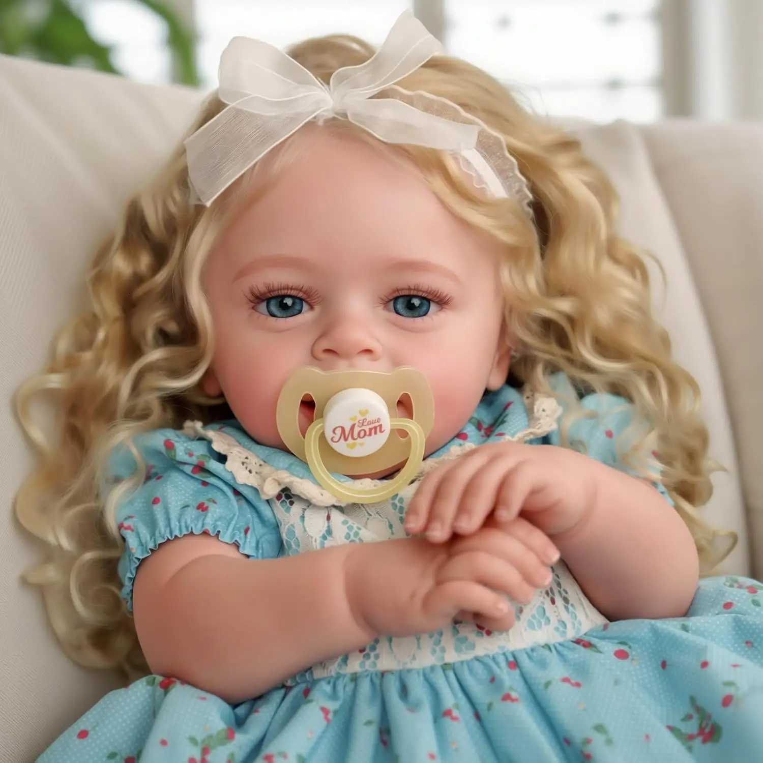 Babeside Lifelike Reborn Baby Dolls - 20 Realistic-Newborn Baby Dolls Blond Girl with Accessories for Kids Age 3+ W250728