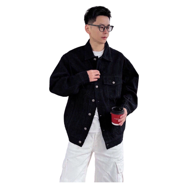 Ch0me Hearts Brand Denim jacket outdoor mens and womens designer brand luxury gift Valentines Fathers Christmas.M178