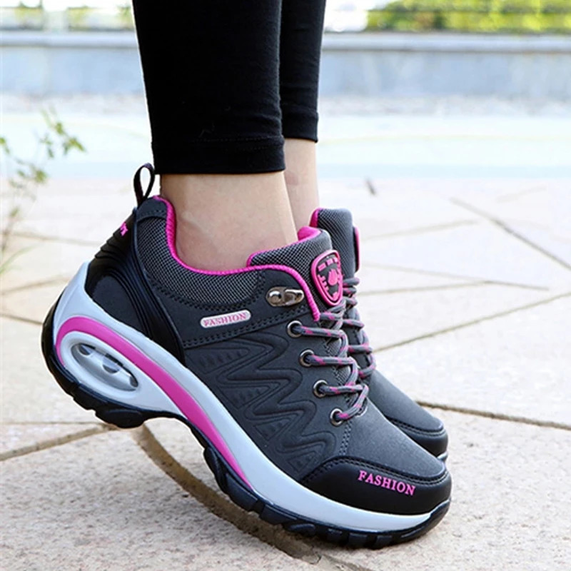 Women Sports Shoes Platform Sneakers Fashion Outdoor Hiking NonSlip Casual Low Top Running Shoe Footwear 250725