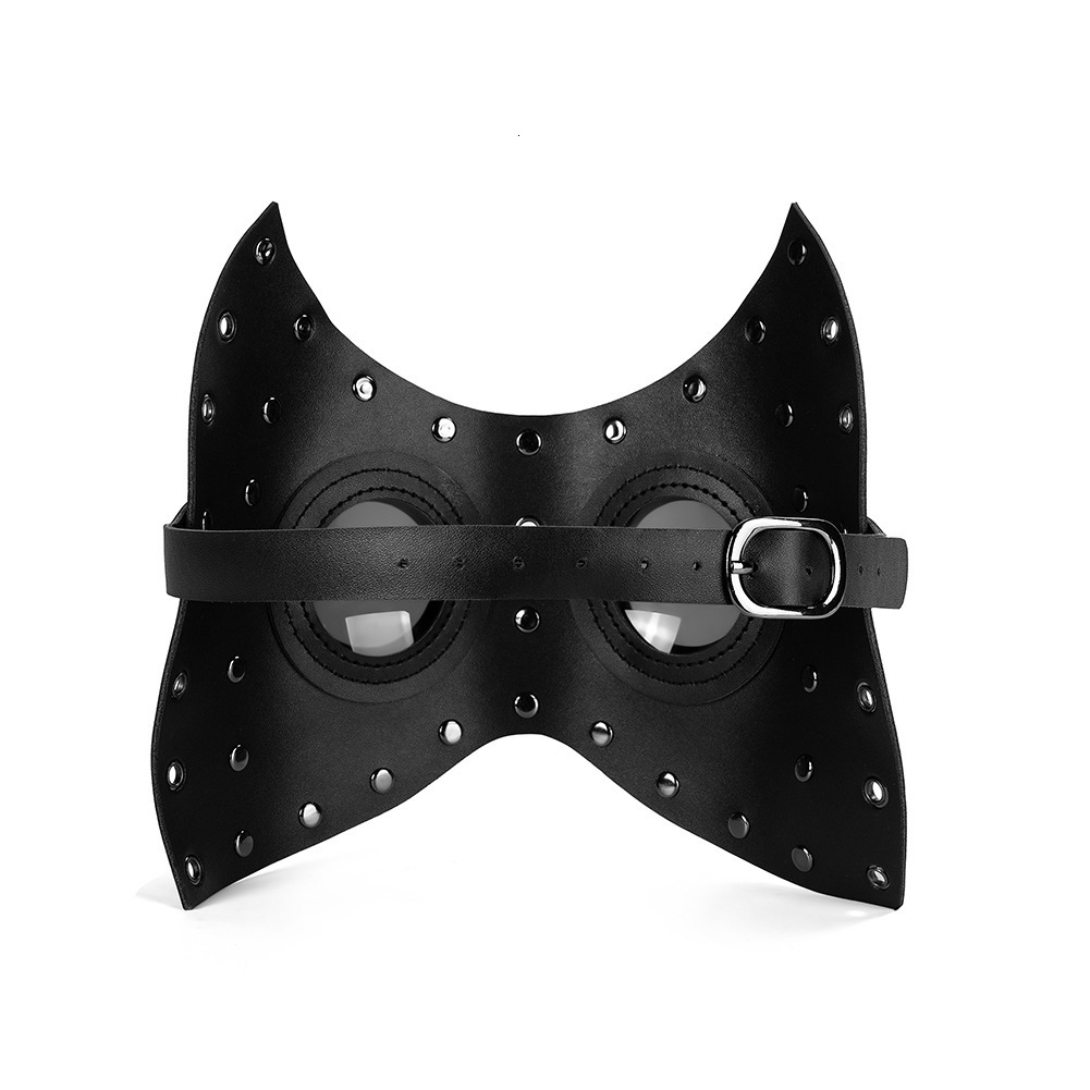Halloween Cosplay Punk Party Role Play Funny PU Leather Mask ddmymoon