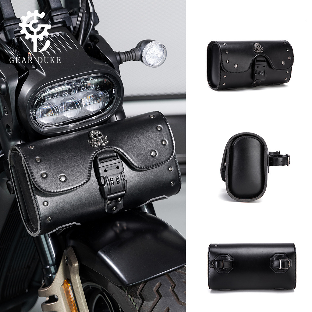Punk Anti-Theft Password Motorcycle Bag Outdoor Riding Electric Bike Modification Pendant ddmymoon