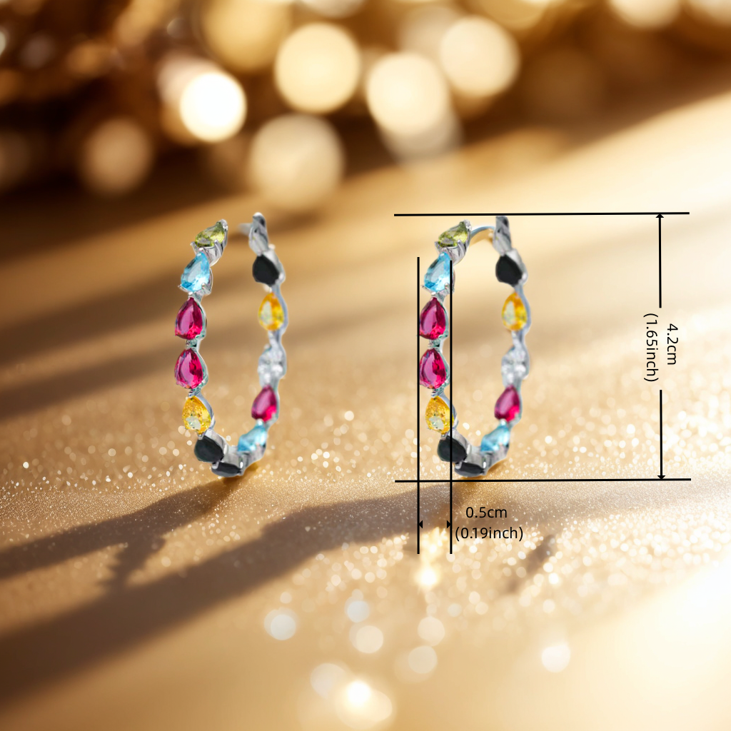 Classic Thick Circle Earrings for Women, Hypoallergenic Statement Jewelry