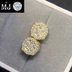 Designer Jewelry Wholesale Price Popular Hot Sale Iced Out Sterg High-end luxury earrings Sier Jewellery Moissanite Vvs Screw Back Stud Earrings Categ
