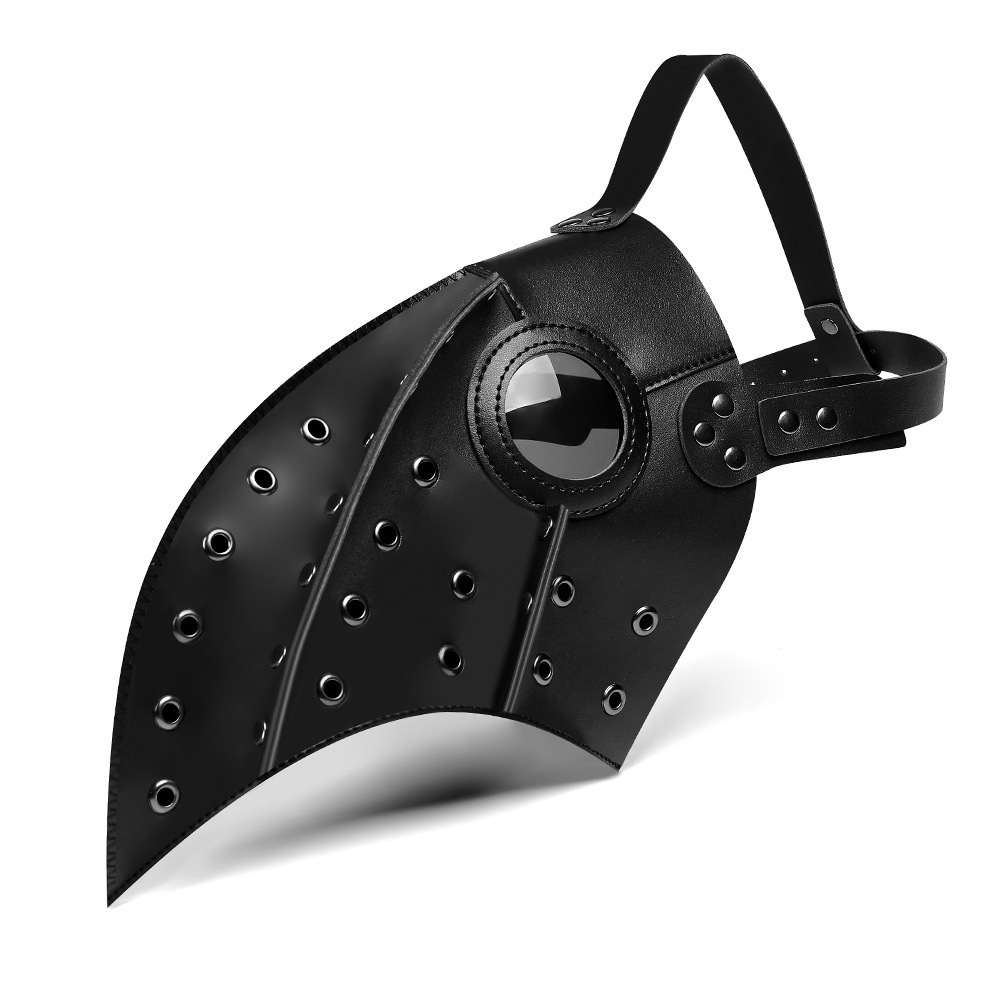 Halloween Punk Leather Plague Doctor Mask Cosplay Party Ball Performance ddmymoon