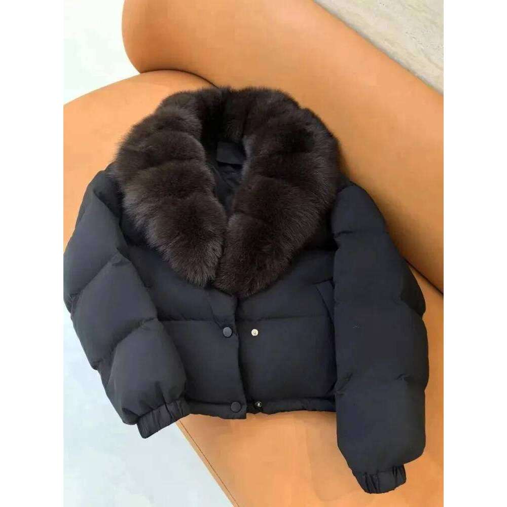 OFTBUY Real Fox Goose Coat Female New Autumn Winter Clothes Women Fashion Warm Thick Natural Fur Down Puffer Jacket