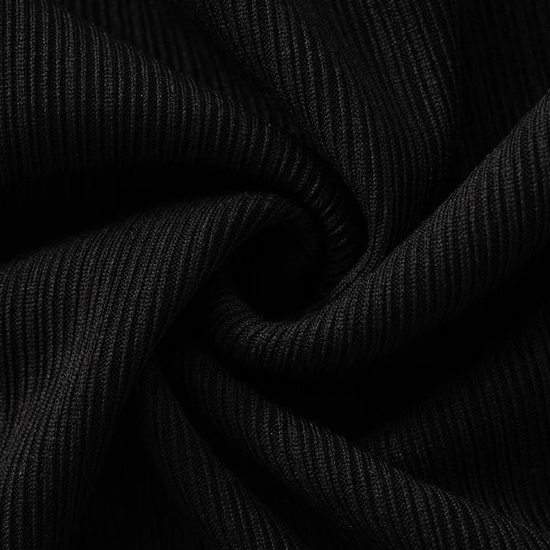 Black Sexy Women Tshirt Autumn Streetwear Long Sleeves Oneck Casual Slim Fashion Puff Sleeve Tees Off Shoulder Female Tees 250728