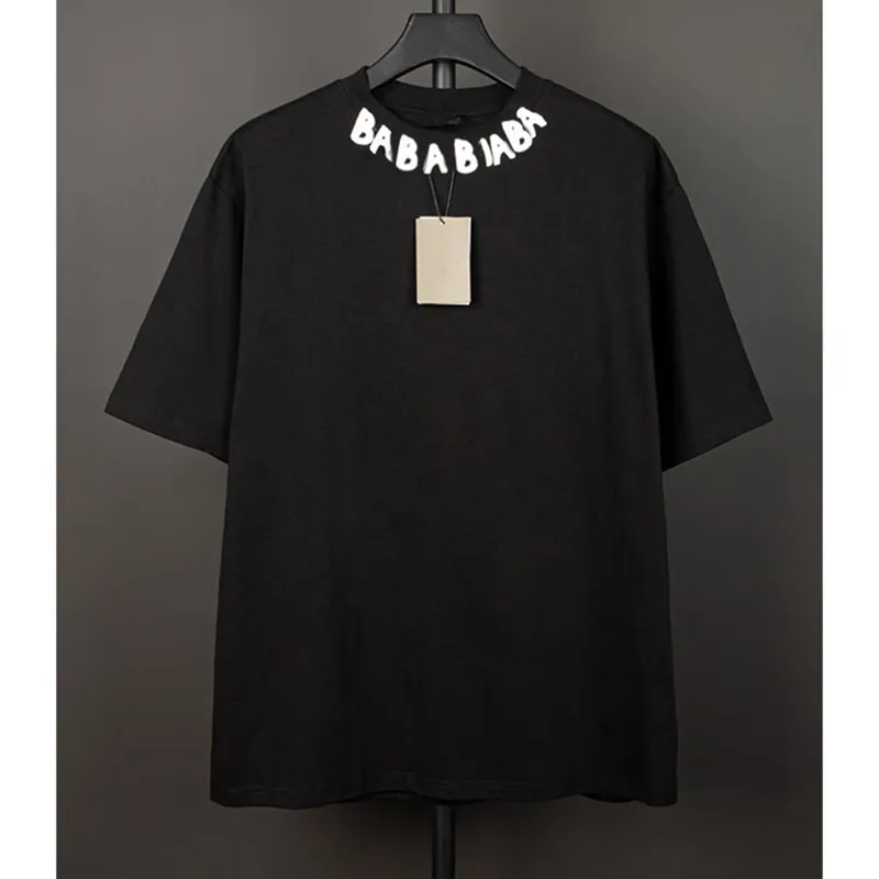 Designer Brand Tees T Shirts Top Quality Pure Cotton Short Sleeve Shirt Simple Letter Printed Summer Casual Men Clothing Size S-XXXXL#689