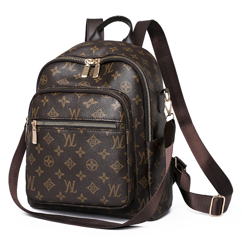Designer bag 2025 Trendy Fashion Backpack for Women Light Luxury Retro Style Large Capacity Student Commuter Bag Backpack School Bag